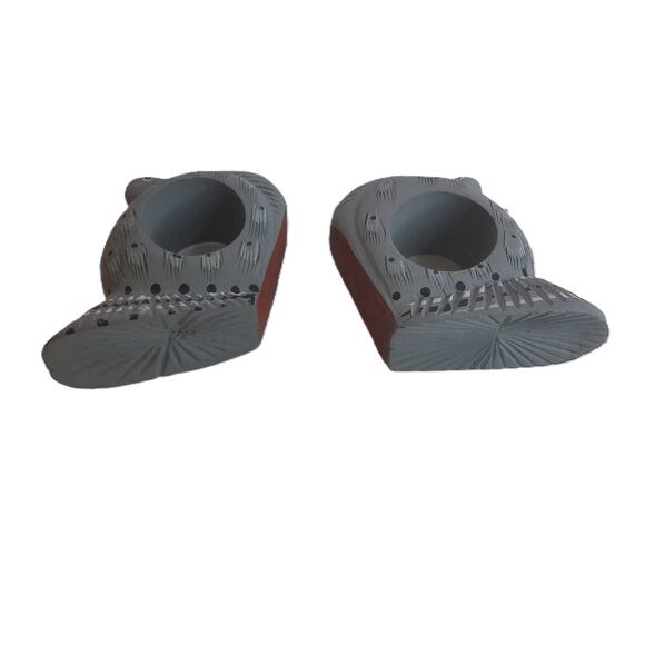 Vintage Turkey Napkin Rings Thanksgiving Wood Hand Painted Set Of 4 - Picture 7 of 7